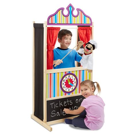 Teatru de papusi din lemn Deluxe Melissa and Doug 2530 - imagine 10
